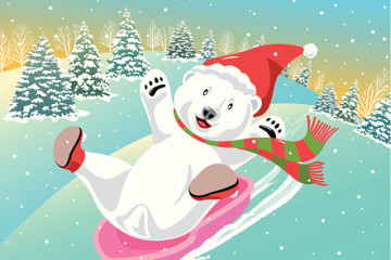 Polar Bear Sledding